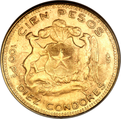 Au 100 Pesos Chile 2