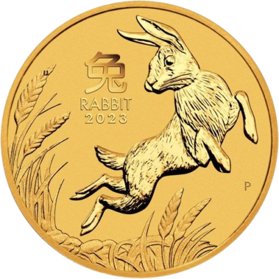 Au 1 10 Oz year of the rabbit 2023
