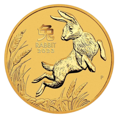 Au 1 4 Oz year of the rabbit 2023 2